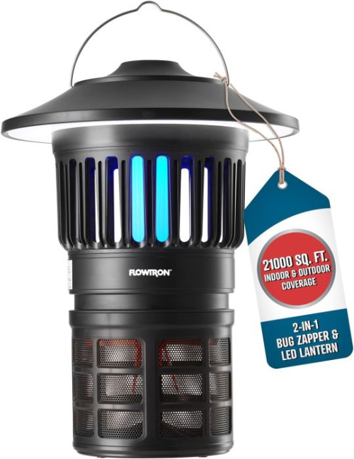 [Product No: 13] Flowtron Bug Trap Lantern - 2-in-1 UV Mosquito Trap & LED Camping Lantern